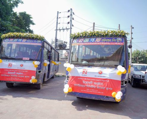 CCTV camera set up in buses
